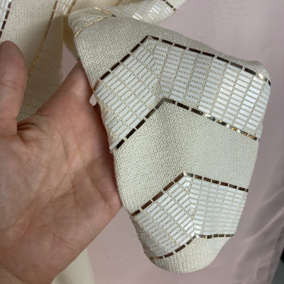 ☀️St. John by Marie Gray knit Pleated front Dress with belt - Picture 9 of 14